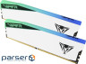 Модуль пам'яті PATRIOT Viper Elite 5 RGB White DDR5 6200MHz 32GB Kit 2x16GB (PVER532G62C42KW)