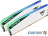 Модуль пам'яті PATRIOT Viper Elite 5 RGB White DDR5 6200MHz 32GB Kit 2x16GB (PVER532G62C42KW)