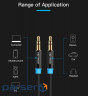 Кабель Vention Audio 3.5 mm M - 3.5 mm M, 1 m, Black (P350AC100-B-M)