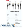 Дата кабель USB 2.0 AM to Lightning 1.0m 2.4A double-side grey XO (NB188-L-1-GR)