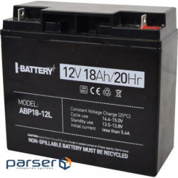 Accumulator battery I-Battery ABP18-12L 12V 18AH AGM