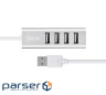 USB-хаб HOCO HB1 4USB Line machine Silver (6957531038146)