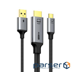 Кабель CableTime HDMI - USB-C 4K60Hz, 2 м (CC18L) (CA916542)