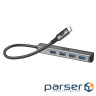 Концентратор Armorstandart USB-C to 4USB Grey (ARM69364)