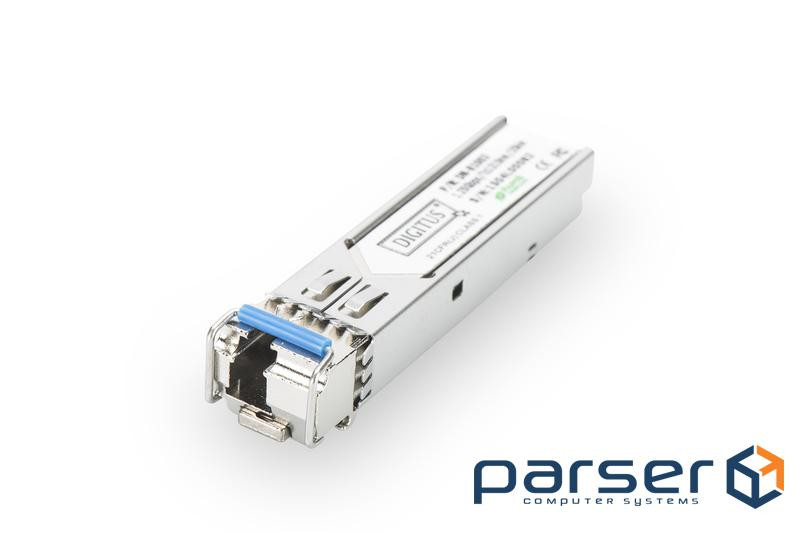 Модуль DIGITUS SFP 1.25 Gbps, SM 20km, LC Simplex, 1000Base-LX, Tx1310nm/ Rx1550nm (DN-81003)