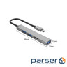 USB-хаб ORICO Type-C - USB3.0, 2xUSB2.0, TF (AH-12F-GY-BP)