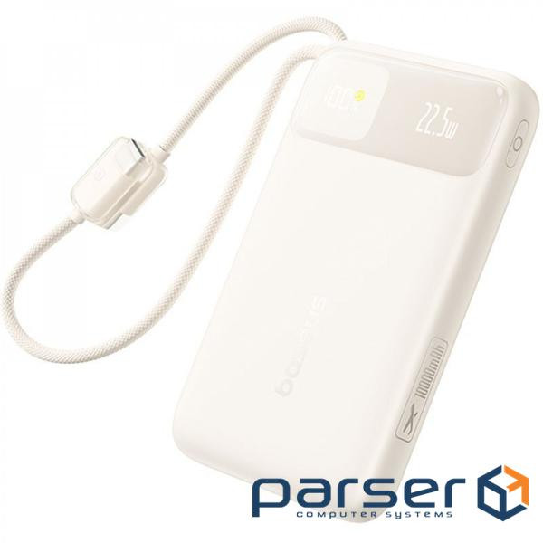 Портативная Батарея Baseus EnerFill FC11 Digital Display 10000mAh 22.5W beige (E0027R05)