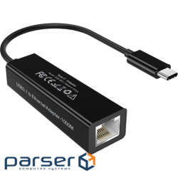 Адаптер USB-C to RJ45 Ethernet 1000Mbps Choetech (HUB-R01-BK)