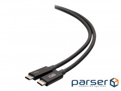Cable C2G USB-C Thunderbolt 4 0.5m 40Gbs Black (C2G28885)