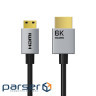 Кабель мультимедійний HDMI mini M to HDMI M 0.5m 8K60Hz Cabletime (CA915859)