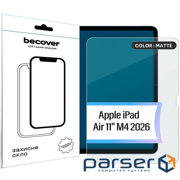 Защитное стекло BeCover Matte Anti-Glare для Apple iPad Air 11" M4 2026 (715171)