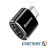 Перехідник Baseus USB Female to Type-C Male Чорний (CATOTG-01)