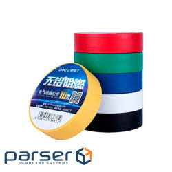 Ізоляційна стрічка CHNT 0.16мм*18мм*20м Green, 600v, temp -5С/+ 80С, 10 шт. (0,16мм*18мм*20м-G)