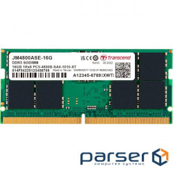 Модуль пам'яті TRANSCEND JetRam SO-DIMM DDR5 4800MHz 16GB (JM4800ASE-16G)