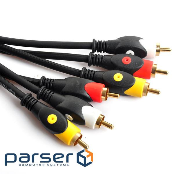 Кабель VOLTRONIC Audio-Video 3хRCA (тато) => 3хRCA (тато) (YT-3хRCA(M)/3х RCA(M)-3.0P)