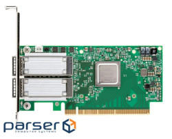 Mellanox ConnectX®-5 EN NIC, 50GbE dual-port QSFP28, PCIe3.0 x16 (MCX516A-GCAT)