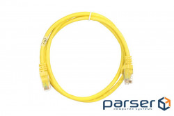 Патч корд 2E Cat 6,UTP,RJ45, 26AWG ,7/0.16 Cu, 1.00 m, PVC,Yellow (2E-PC6COP-100YLW)