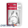 Кабель AXAGON BUCM2-CM25AB USB-C <-> USB-C 2.0, 2.5m, PD 240W 5A, Black