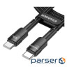 Дата кабель USB-C to USB-C 0.5m 100W black Essager (EXCTT1-XCB01)