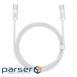 Кабель BASEUS Dynamic Series Fast Charging Data Cable Type-C to Type-C 100W 1м White (CALD000202)