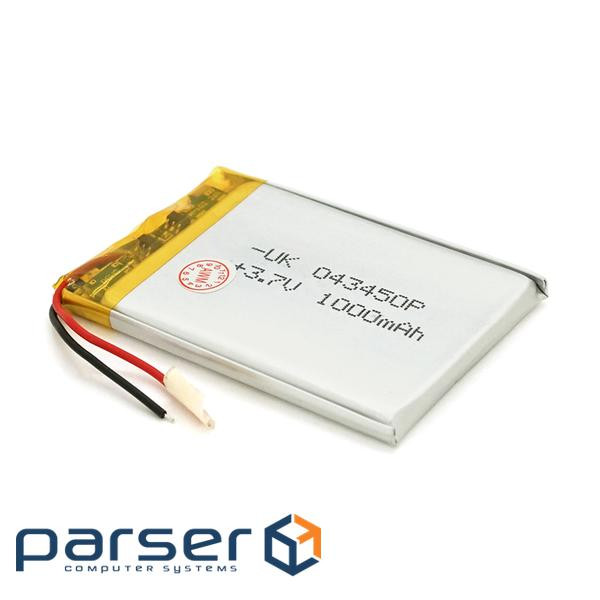 Літій-полімерний акумулятор 4*34*50mm 3,7V (Li-ion 3.7В 650мА&middot,год) (403450) ) (403450)