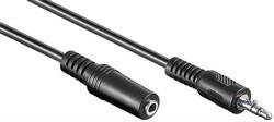 Кабель Lucom аудіо-подовжувач Jack 3.5mm 3pin M/F 2.0m,AUX D=4.0mm (25.02.5004-1)