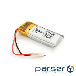 Літій-полімерний акумулятор 5*12*30mm (Li-ion 3.7В 140мА&middot,год) (501230) ) (501230)