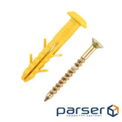 Дюбель з уд.ш. 6х40, поліпр. гриб (100 шт. у пак.) (KRSDB640P(100шт)) ))