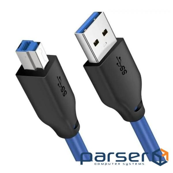 Кабель для принтера Cabletime USB - USB Type-B (M/M), 3 м, Black (CA12N)