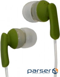 Навушники Smartfortec SE-105 green вкладыши, силиконовые накладки разного размера,