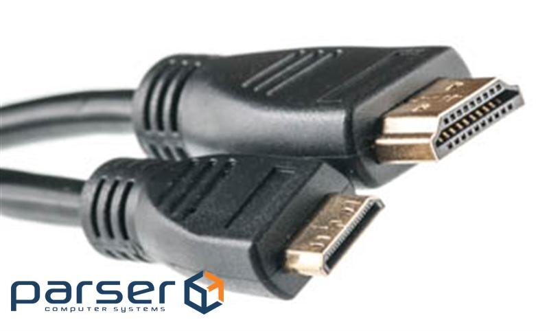 Кабель мультимедійний HDMI A to HDMI C (mini), 2.0m PowerPlant (KD00AS1193)