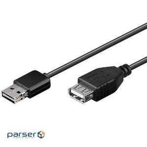 Кабель пристроїв-подовжувач Goobay USB2.0 A M/F 1.8m, AWG28 EASY/M 2xShielded Cu (75.06.9144-20)