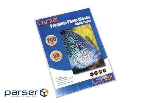 Фотопапір Crystal, глянсовий, 13x18, 200 г/м2, 50 арк (GL-1318-200-50) (GL-1318-200-50)