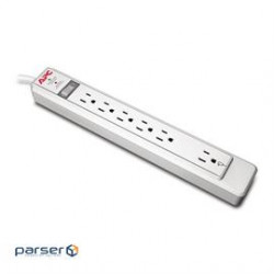APC UP P6N Essential SurgeArrest 6 Outlet with Ethernet Protection 120V Retail