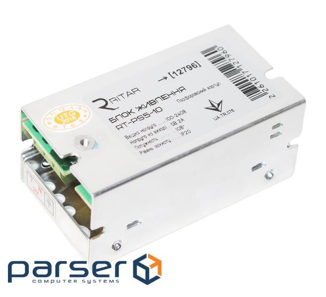 Блок живлення Ritar RTPS5-10 5В 2А (10Вт) перфорований 