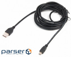 Дата кабель USB 2.0 AM to Mini 5P 3.0m Cablexpert (CCP-USB2-AM5P-10)