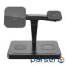 Зарядний пристрій Canyon wireless charger WS-404 15W 4in1 Black (CNS-WCS404)