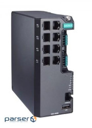 Промисловий 8-портовий керований комутатор Ethernet, 8x10/100BaseT(X), джерело пі (EDS-4008-HV)
