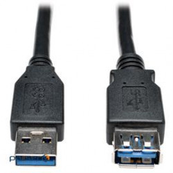 USB 3.0 SuperSpeed Extension Cable (AA M/F) Black, 6-ft (U324-006-BK)