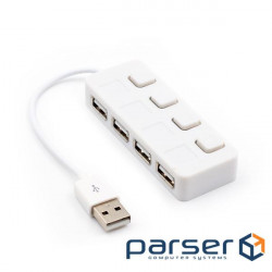 USB хаб із вимикачами YT-H4L-W 4-port(YT-H4L-W)