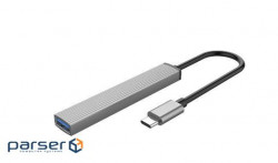 USB hub ORICO Type-C - USB3.0, 3xUSB2.0 (AH-13-GY-BP)