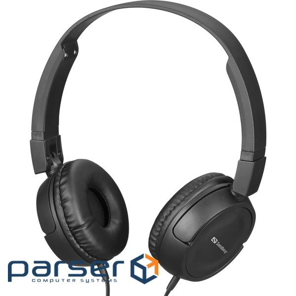 Гарнітура Sandberg Saver MiniJack HeadPhone Travel, 3,5мм, Black (325-30)