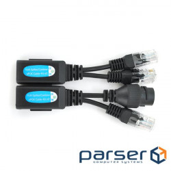 Splitter / Combiner RJ-45 POE Signal splitter 2 devices on one cable with support (uPOECable)