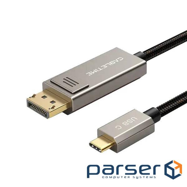 Кабель Cabletime USB Type-C - DisplayPort (M/M), 2 м, Black (CC23H)