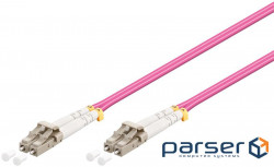 Patch cord optical FiberOptic LC M / M 10.0m, M = 50/125 Multimode Duplex OM4, violet (75.09.5939-1)