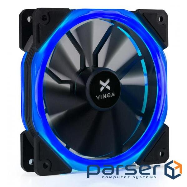 Кулер до корпусу Vinga LED fan-02 blue