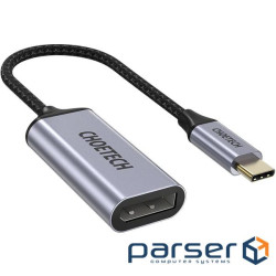 Перехідник USB 3.1 Type-C --> Displayport F 4K 60Hz cірий Choetech (HUB-H11-GY-V2) Choetech (HUB-H11-GY-V2)