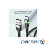 Дата кабель USB 2.0 AM to USB-C 2.0m 3A LED black Essager (EXCT-XCDA01)