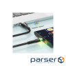Дата кабель USB 2.0 AM to USB-C 2.0m 3A LED black Essager (EXCT-XCDA01)