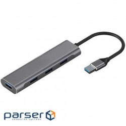 USB hub POWERPLANT USB-A to 4xUSB3.0 (CA913466)